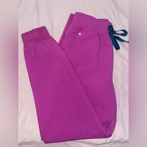 Figs Women's Bright Fuscia   Jogger Zamora HW Medium Reg
